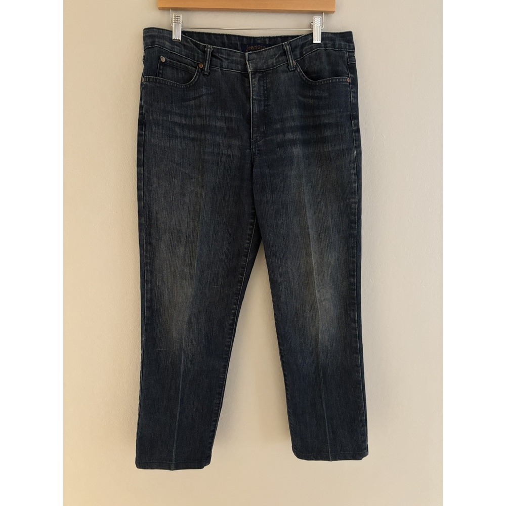 Vintage Jeanstar Jeans Y2K Mid Rise‎ Straight Dark Wash Stretch Women's Size 12